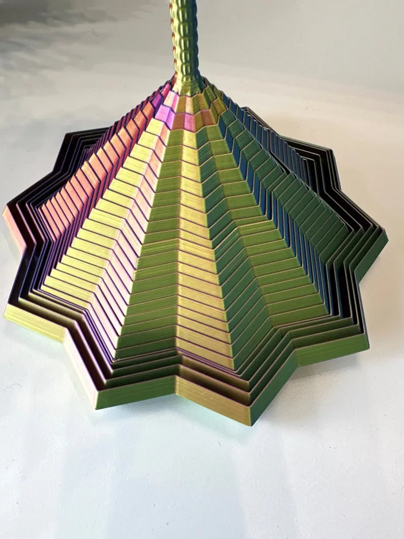 4.6 inch 3d printed fidget star