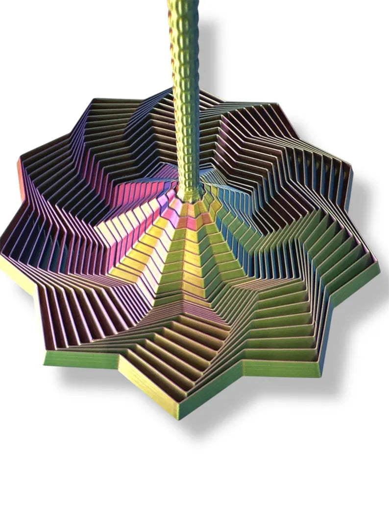 4.6 inch 3d printed fidget star