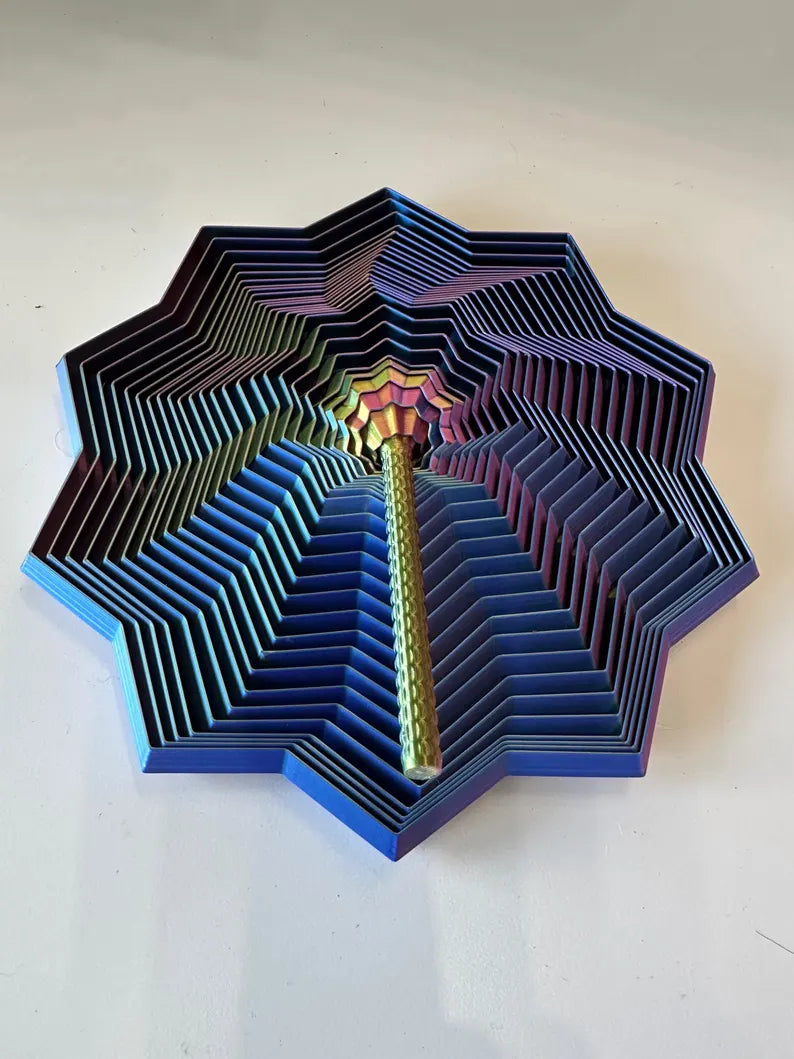 4.6 inch 3d printed fidget star